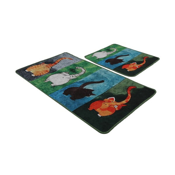 Kopalniške preproge v kompletu 2 ks 60x100 cm Gatto Carino – Foutastic-image-4