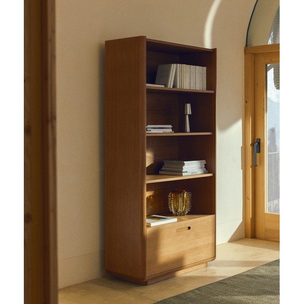 Oranžna steklena ročno izdelana vaza (višina 23 cm) Nicora – Kave Home-image-3
