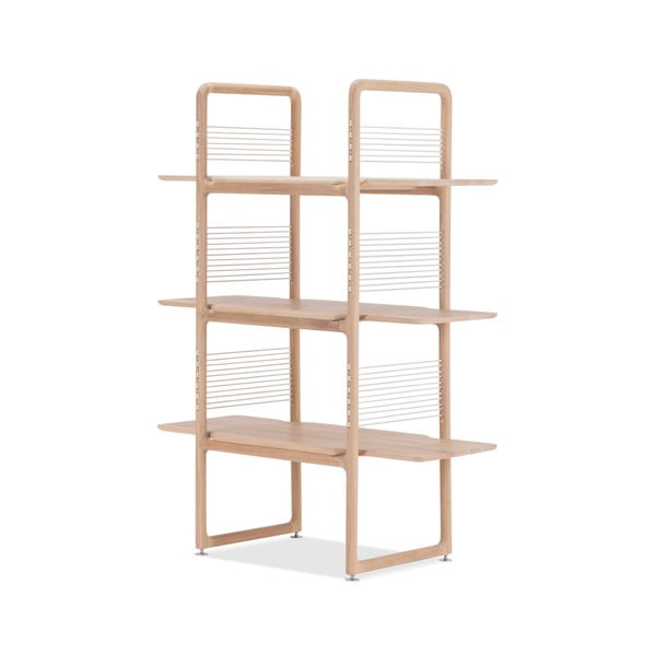 Knjižni regal iz masivnega hrasta Gazzda Muse, višina 140 cm-image-1