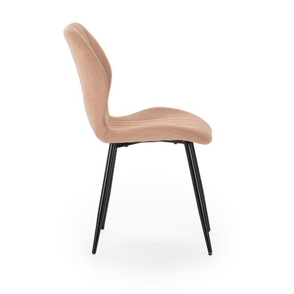 Rožnato-oranžni jedilni stoli v kompletu 4 ks Milu – Marckeric-image-3