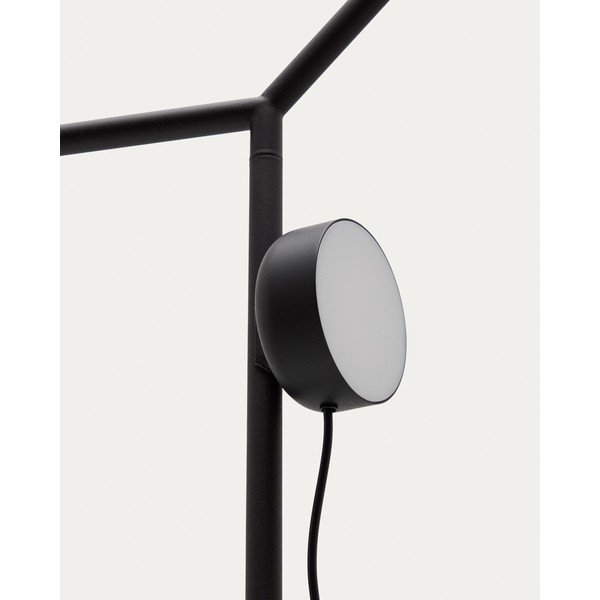 Črna LED zatemnitvena stoječa svetilka (višina 160 cm) Orey – Kave Home-image-4