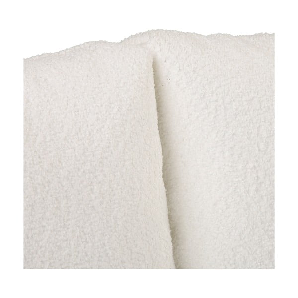 Bela kotna sedežna garnitura iz tkanine bouclé (desni kot) Ariella – Ropez-image-1