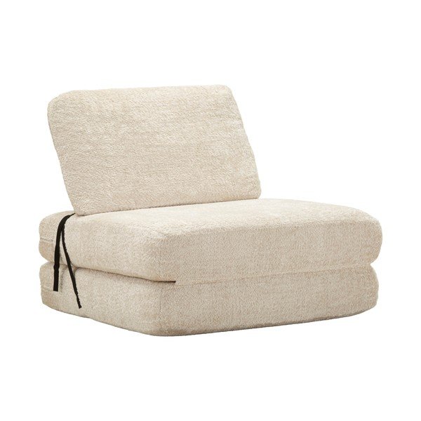 Bel raztegljiv fotelj iz tkanine bouclé Faster – Mauro Ferretti