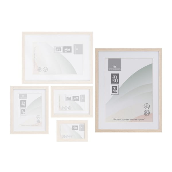 Stenski okvir v naravni barvi 42x52 cm Sencillo – Casa Selección-image-2