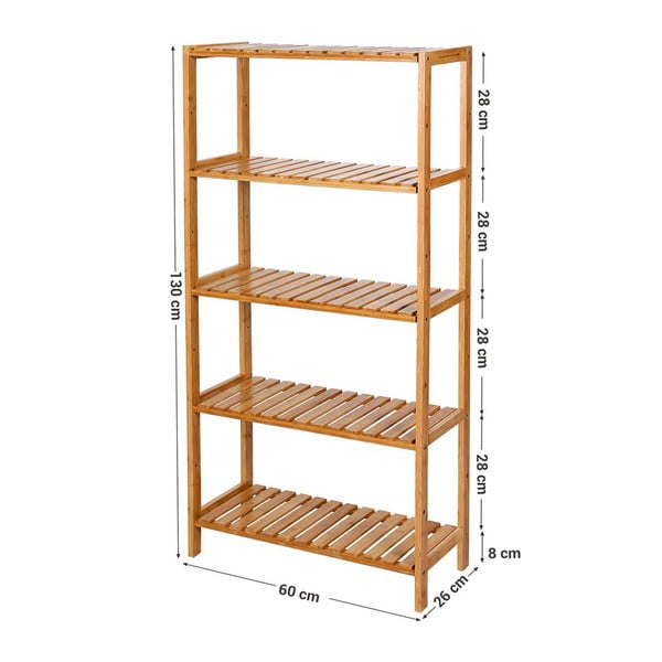 Bambusov regal Songmics, višina 130 cm-image-2