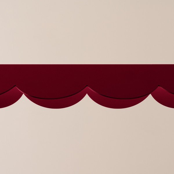 Bordo rdeča aluminijasta LED viseča svetilka BISCUIT – Thoro-image-2