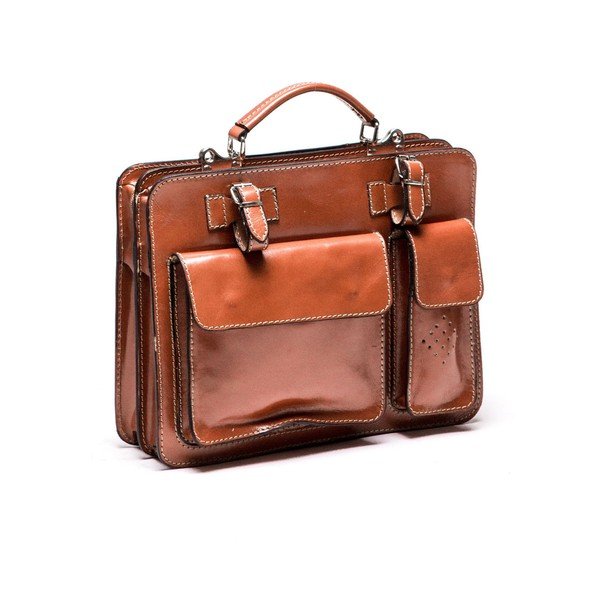 Usnjena torbica Luisa Vanini 305 Cognac-image-2