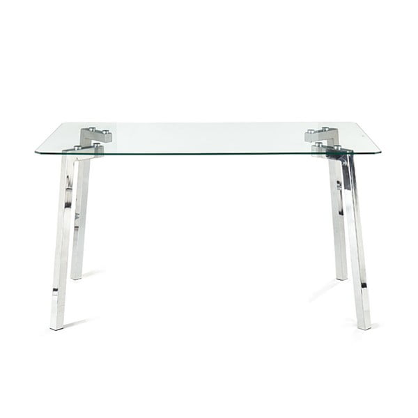 Jedilna miza s stekleno mizno ploščo 80x140 cm Kirk – Tomasucci