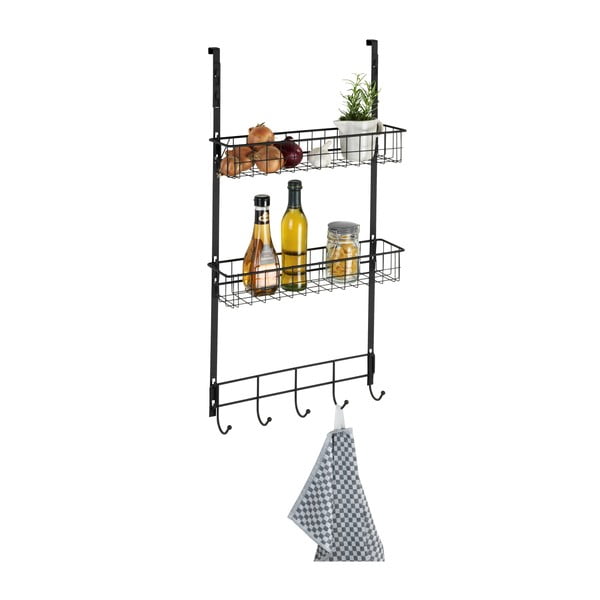Viseča polica Wenko Rack Black Door Hanging Shelf-image-3