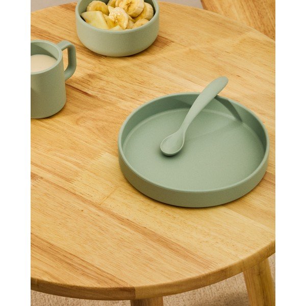 Rožnate/turkizne plastične/silikonske otroške žličke v kompletu 2 ks Lili – Kave Home-image-2