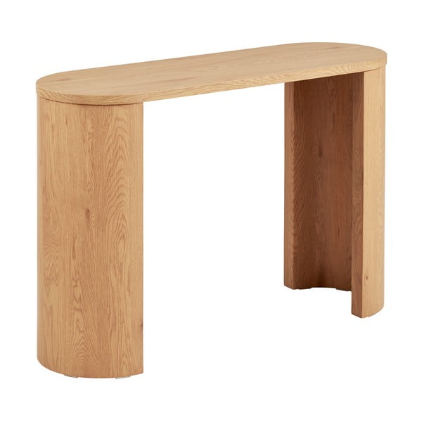 Stranska mizica v hrastovem dekorju v naravni barvi 38x114 cm Bibione – House Nordic