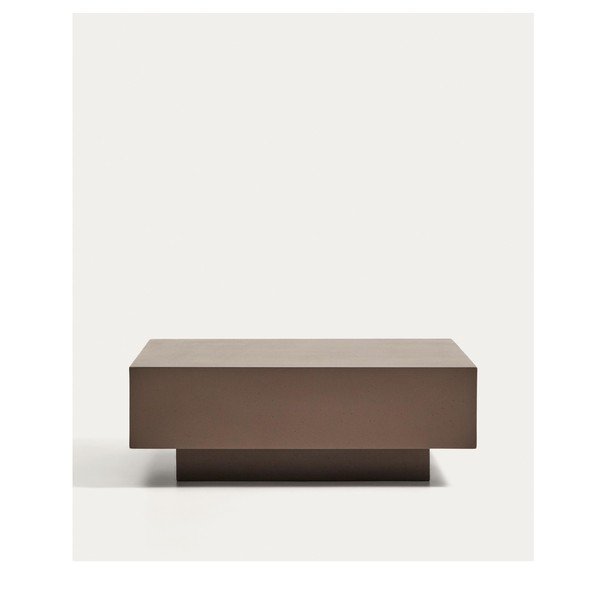 Betonska vrtna klubska mizica 60x80 cm Rustella – Kave Home-image-3