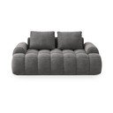 Siva žametna sedežna garnitura 175 cm Linz – Cosmopolitan Design