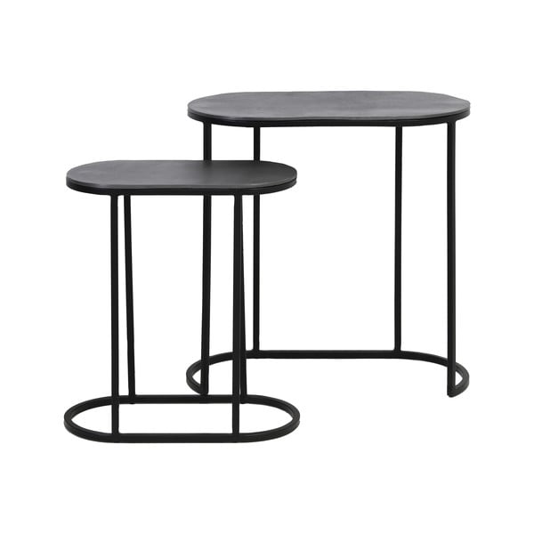 Kovinske stranske mizice v kompletu 2 ks 26x53 cm Bocov – Light & Living