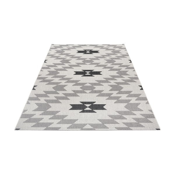 Črno-bela zunanja preproga Ragami Geo, 160 x 230 cm-image-2