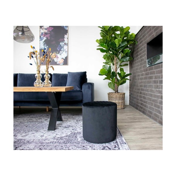 Črn puf House Nordic Ejby, ø 34 cm-image-2