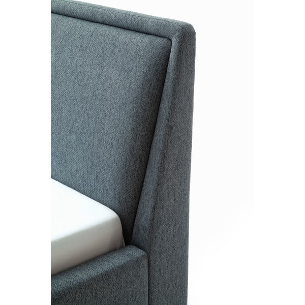 Zelena/modra oblazinjena zakonska postelja brez letvenega dna 160x200 cm Frieda – Meise Möbel-image-4