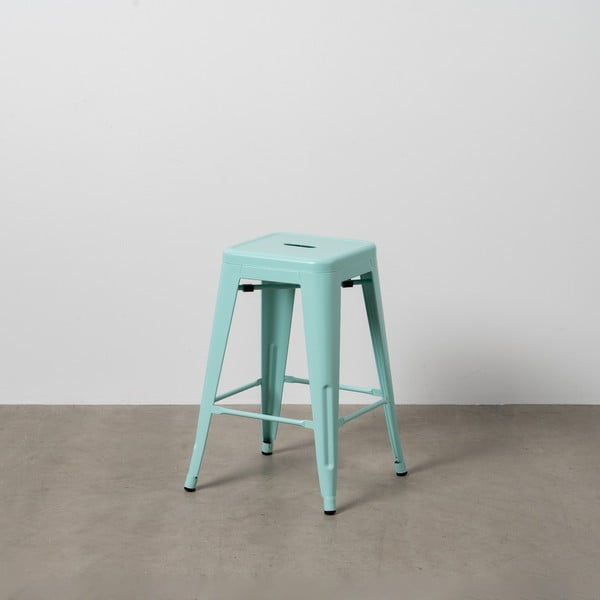 Turkizni kovinski barski stoli v kompletu 2 ks (višina sedeža 61 cm) – Ixia-image-1