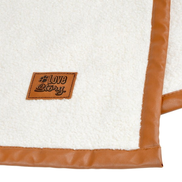 Kremno bela podloga za pse 50x70 cm – Love Story-image-4