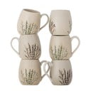 Bež lončene skodelice v kompletu 6 ks 400 ml Bea – Bloomingville