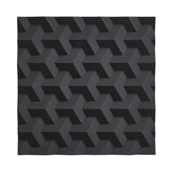 Črna silikonska podloga za vroče lonce Zone Origami Fold