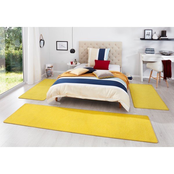 Komplet 3 rumenih tekačev Hanse Home Fancy-image-1