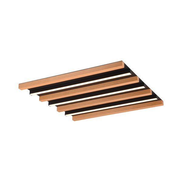 LED zatemnitvena stropna svetilka v črni in naravni barvi 6x46 cm Fontana – Trio-image-1