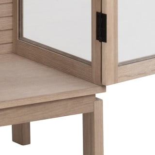 Vitrina v hrastovem dekorju 80x180 cm Linley – Actona