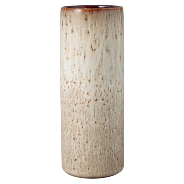 Sivo-bež keramična vaza Villeroy & Boch Like Lave, višina 20,5 cm