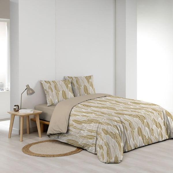 Oker rumena podaljšana posteljnina za zakonsko posteljo iz mikrovlaken 240x220 cm Kim – douceur d'intérieur-image-2