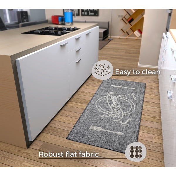 Sivo-bež tekač 62x150 cm Cucina – Hanse Home-image-4