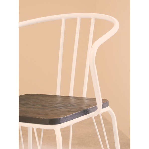 Bel/v naravni barvi jedilni stol iz masivnega bresta District – Premier Housewares-image-3