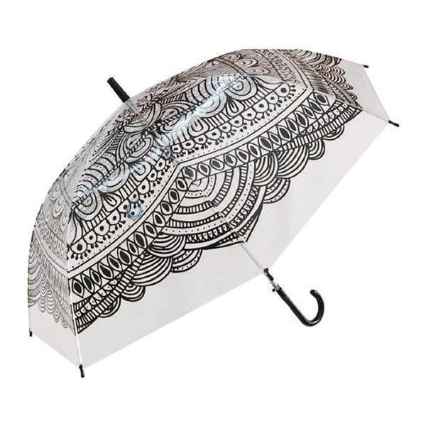 Prozoren etnični dežnik, ⌀ 105 cm