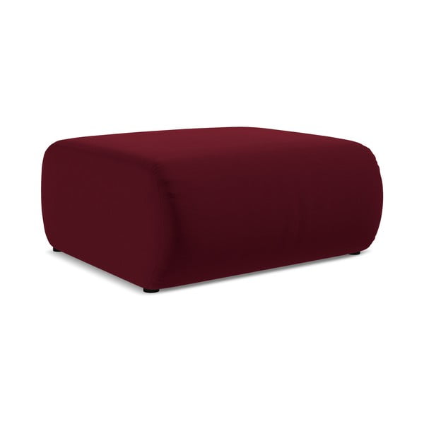 Bordo rdeč žameten tabure Ekahi – Makamii-image-2