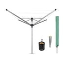 Vrtno stojalo za sušenje perila v srebrni barvi 50 m Lift-o-Matic Advance – Brabantia