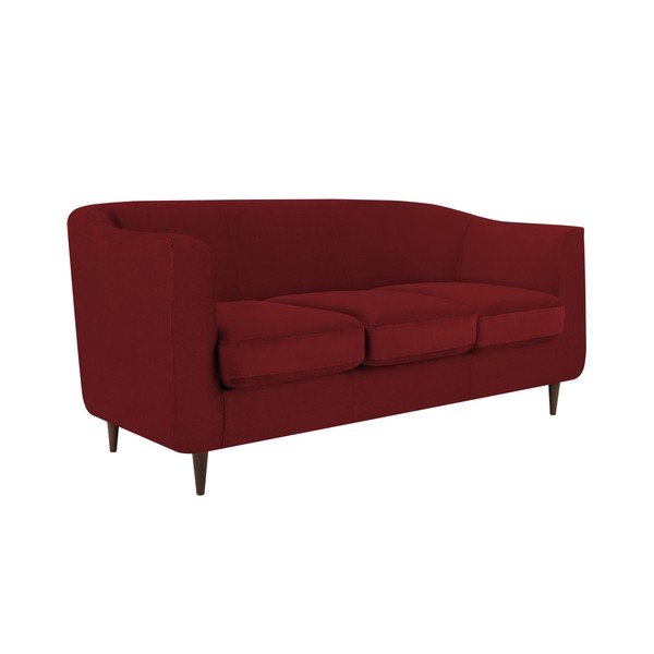 Rdeča žametna zofa Kooko Home Glam, 175 cm-image-3