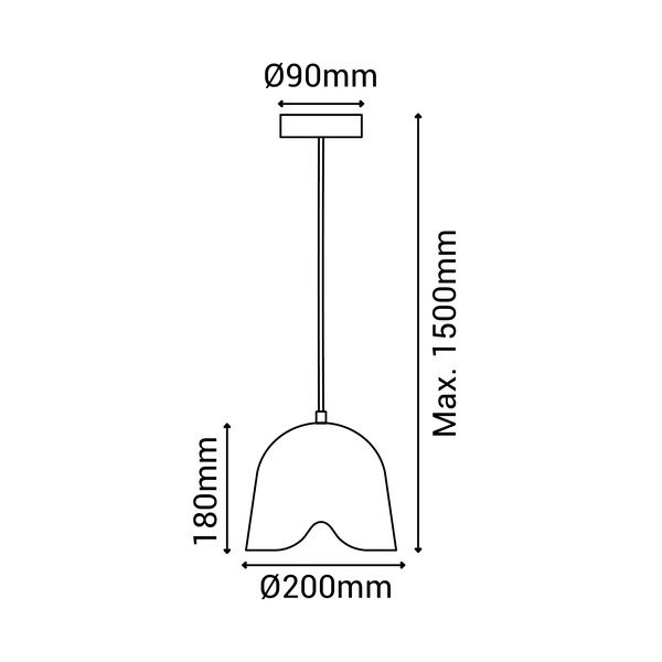 Bela viseča svetilka SULION Paris, višina 150 cm-image-4