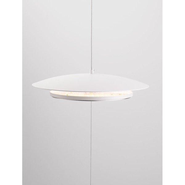 Mat bela aluminijasta LED zatemnitvena stoječa svetilka (višina 330 cm) Olos – Nova Luce-image-3