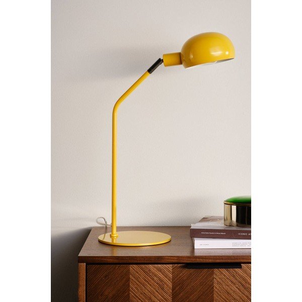 Rumena jeklena namizna svetilka z upogljivo konstrukcijo (višina 59 cm) Lincon – Jotex-image-2