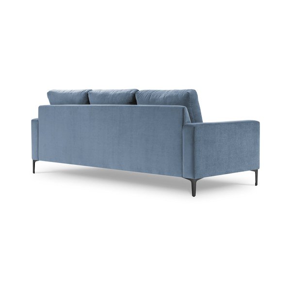 Svetlo moder žametna zofa Kooko Home Harmony, 220 cm-image-2
