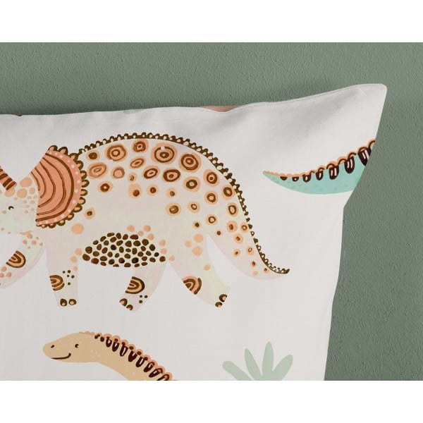 Rjava/bež enojna bombažna otroška posteljnina 140x200 cm Dino – Good Morning-image-3