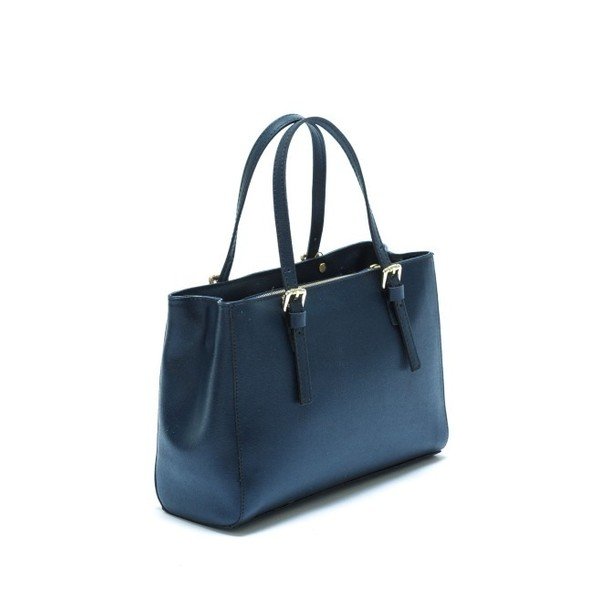 Temno modra usnjena torbica Isabella Rhea Murello Blu-image-2