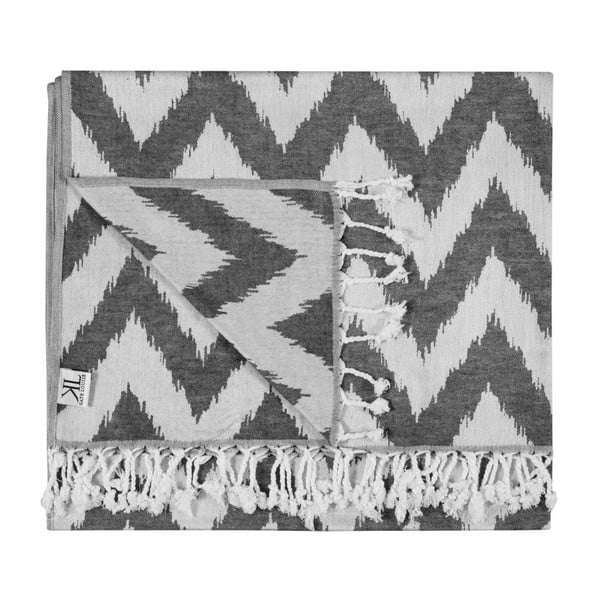 Črna brisača hamam Kate Louise Laila, 165 x 100 cm-image-4