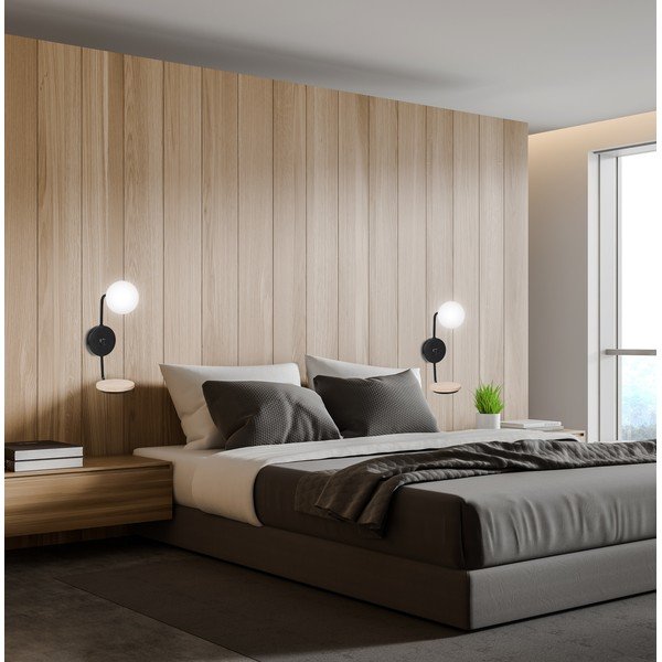 Črna stenska svetilka Ponio - Candellux Lighting-image-1