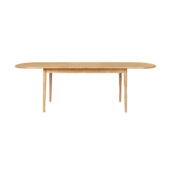 Raztegljiva jedilna miza z dodatno ploščo z mizno ploščo v hrastovem dekorju 90x180 cm Twist – Zuiver-image-3