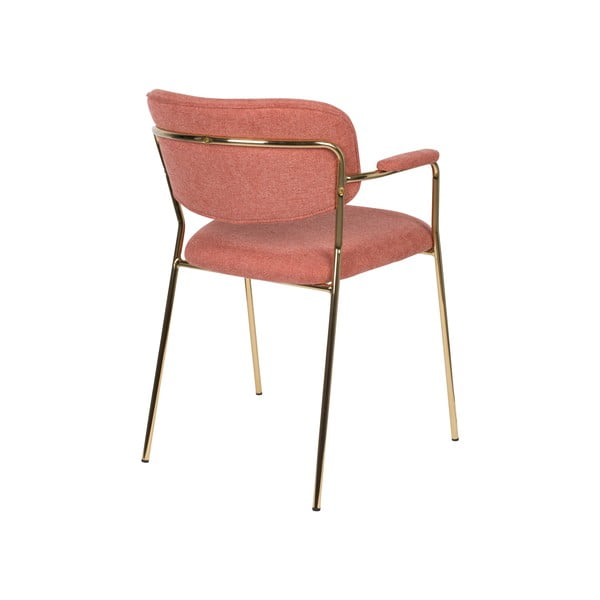 Rožnati jedilni stoli v kompletu 2 ks Jolien – White Label-image-4