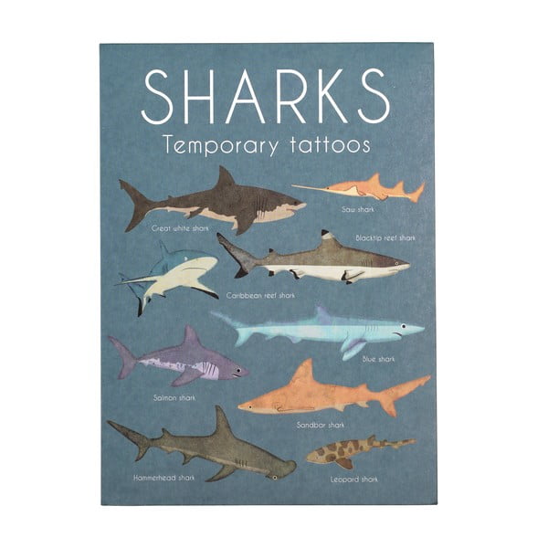 Začasna tetovaža 2 kos Sharks - Rex London-image-2