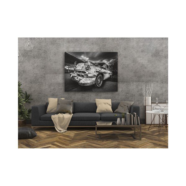 Slika Styler Platno Silver Old Car, 85 x 113 cm-image-1