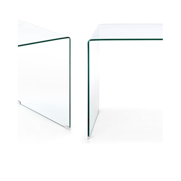 Steklena pisalna miza 70x125 cm Burano – Kave Home-image-2