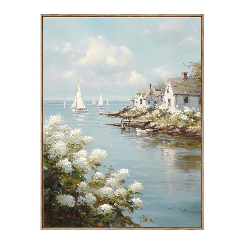 Tiskana slika z okvirjem 60x80 cm Quiet Bay